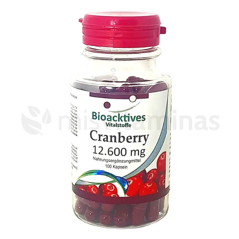 Cranberry 12.600 mg Bioacktives 100 Cápsulas Aleman  1