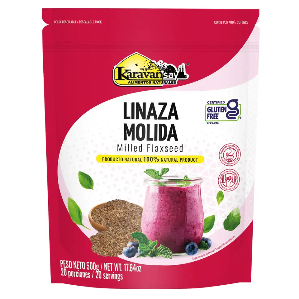 Linaza Molida 500 gramos Karavansay 1