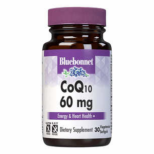 CoQ10 60 mg 60 Cápsulas Bluebonnet