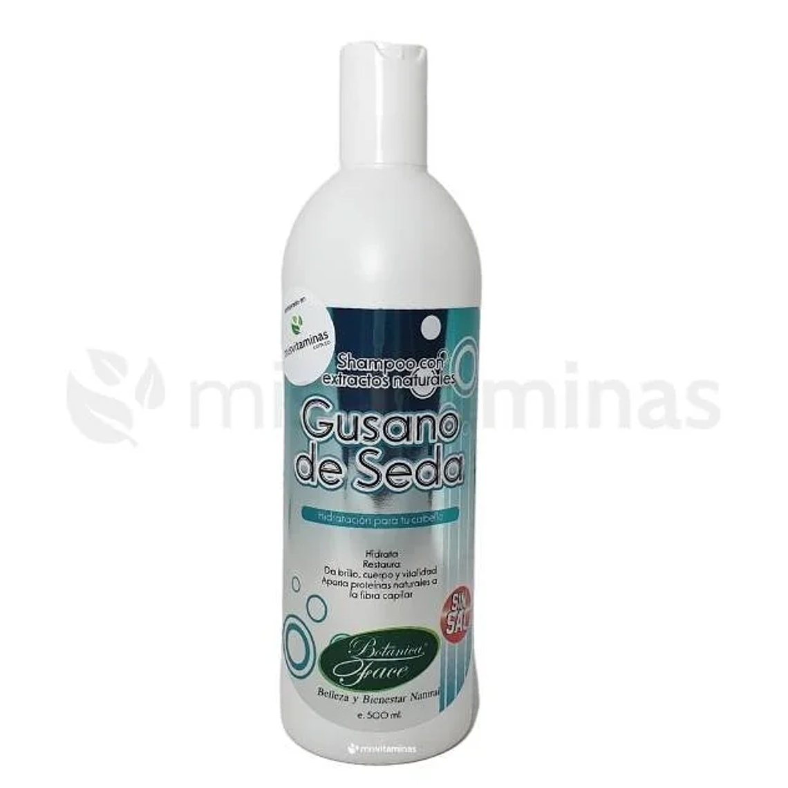 Shampoo Gusano de Seda 500 ml Botanica Face 1