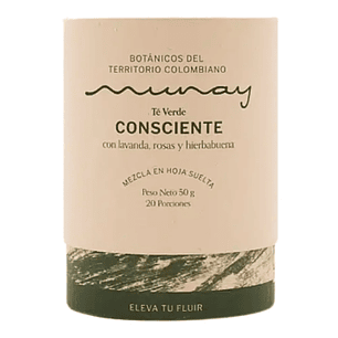 Té Verde Consciente lavanda y hierbabuena Munay 70 gr 