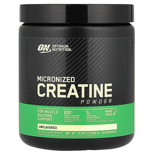 Micronized Creatine Powder 300 gramos Optimun Nutrition 