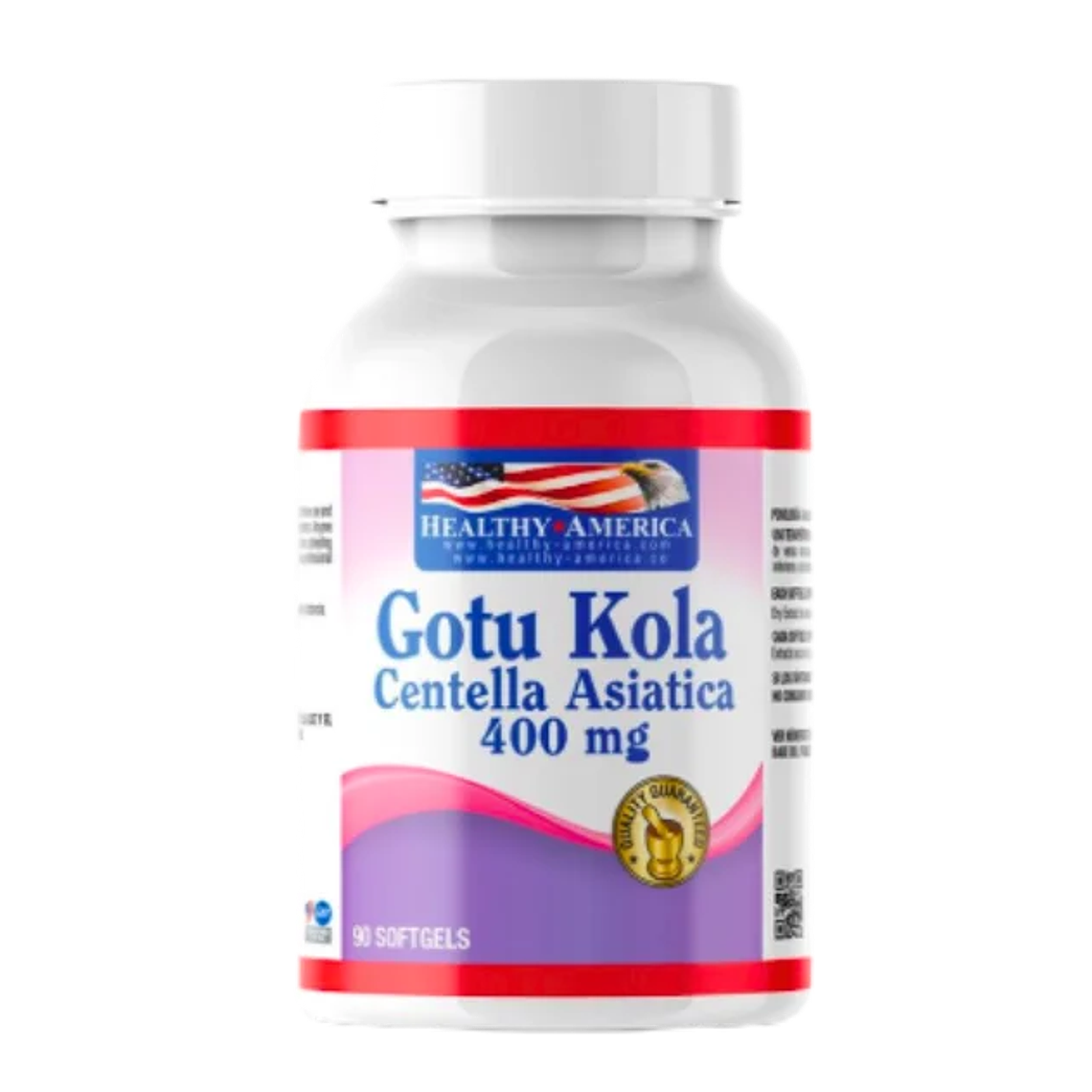 Centella Asiatica Gotu Kola 400 mg 90 softgels Healthy America 1