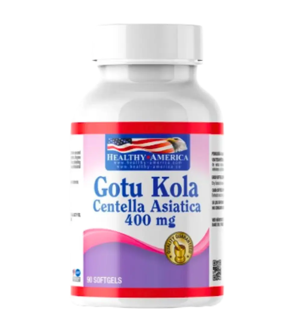 Centella Asiatica Gotu Kola 400 mg 90 softgels Healthy America 1