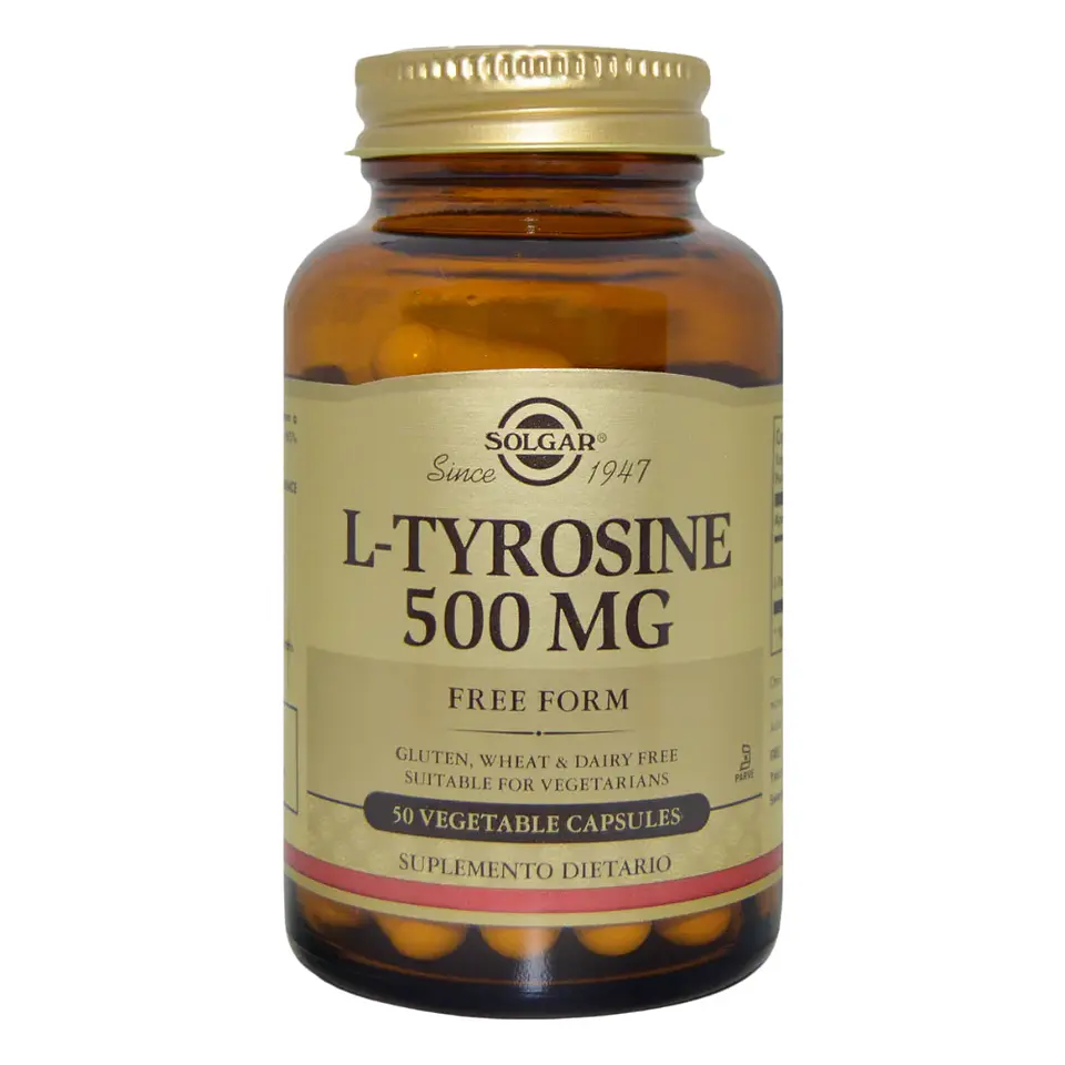 L-Tyrosine 500 mg 50 Cápsulas Solgar 1