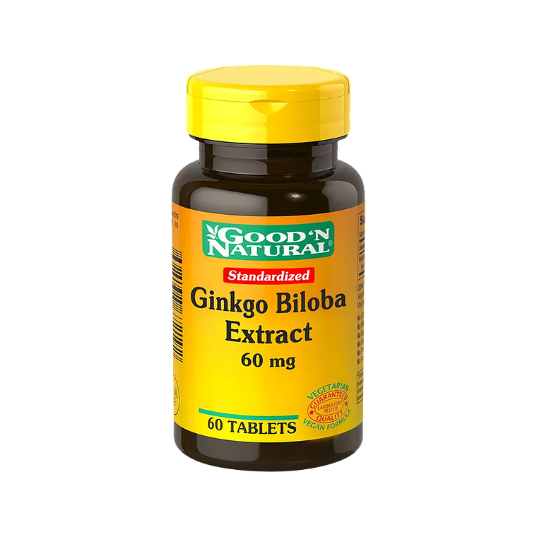 Ginkgo Biloba 60 mg 60 Tabletas  1
