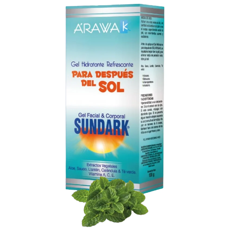 Gel Hidratante Refrescante Para Después Del Sol Sundark 120 gr 1