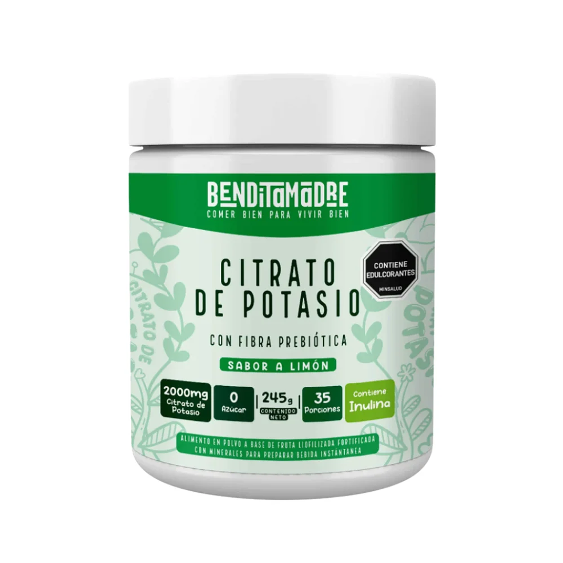 Citrato de Potasio 245 grs BenditaMadre  1