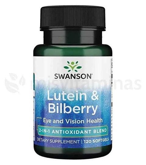 Lutein Bilberry Antioxidante Swanson 120 softgels