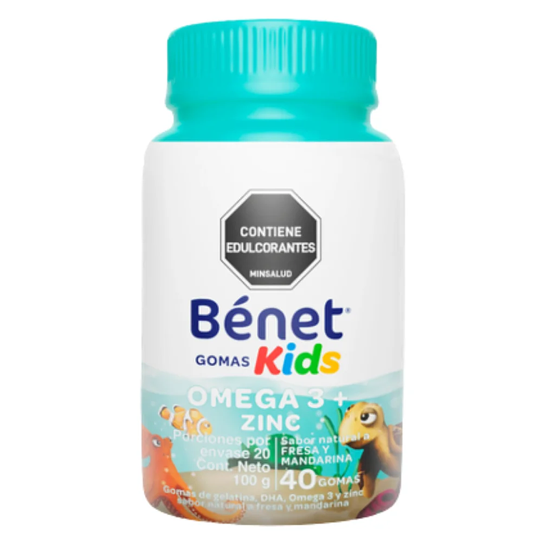 Omega 3 + Zinc  40 Gomas Bénet  1