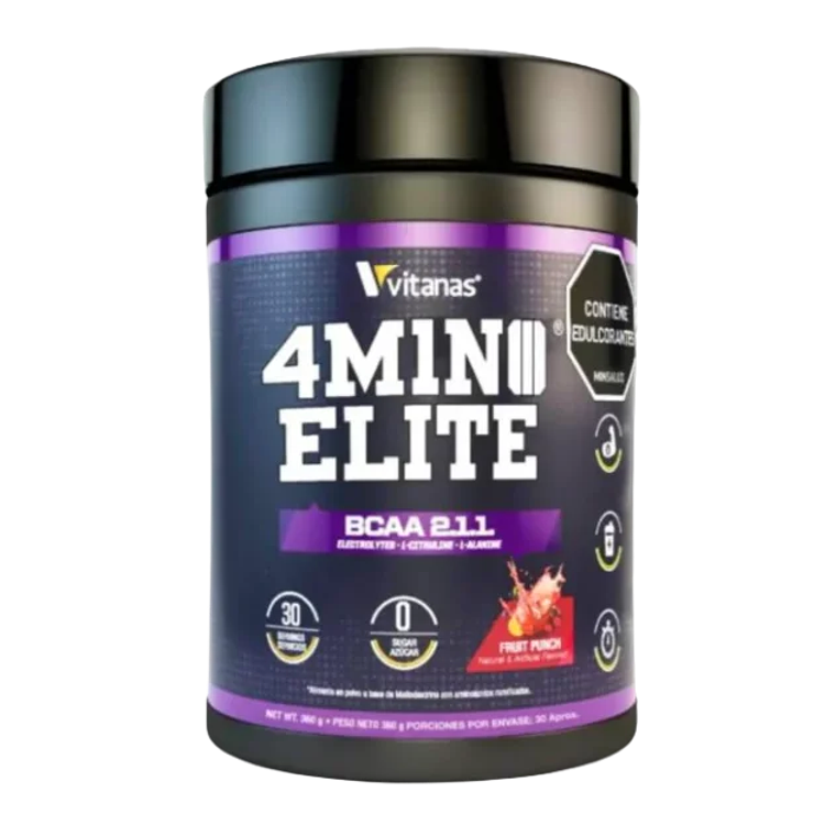 Amino Elite 30 Servicios Fruit Punch Vitanas 360 gramos 1