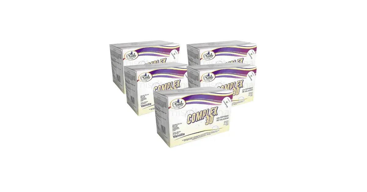 Combo Complex 30 Sanly 30 Sobres por 5 Unidades