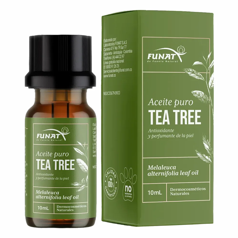 Tea Tree Oil Aceite esencial puro 10 ml Funat 1