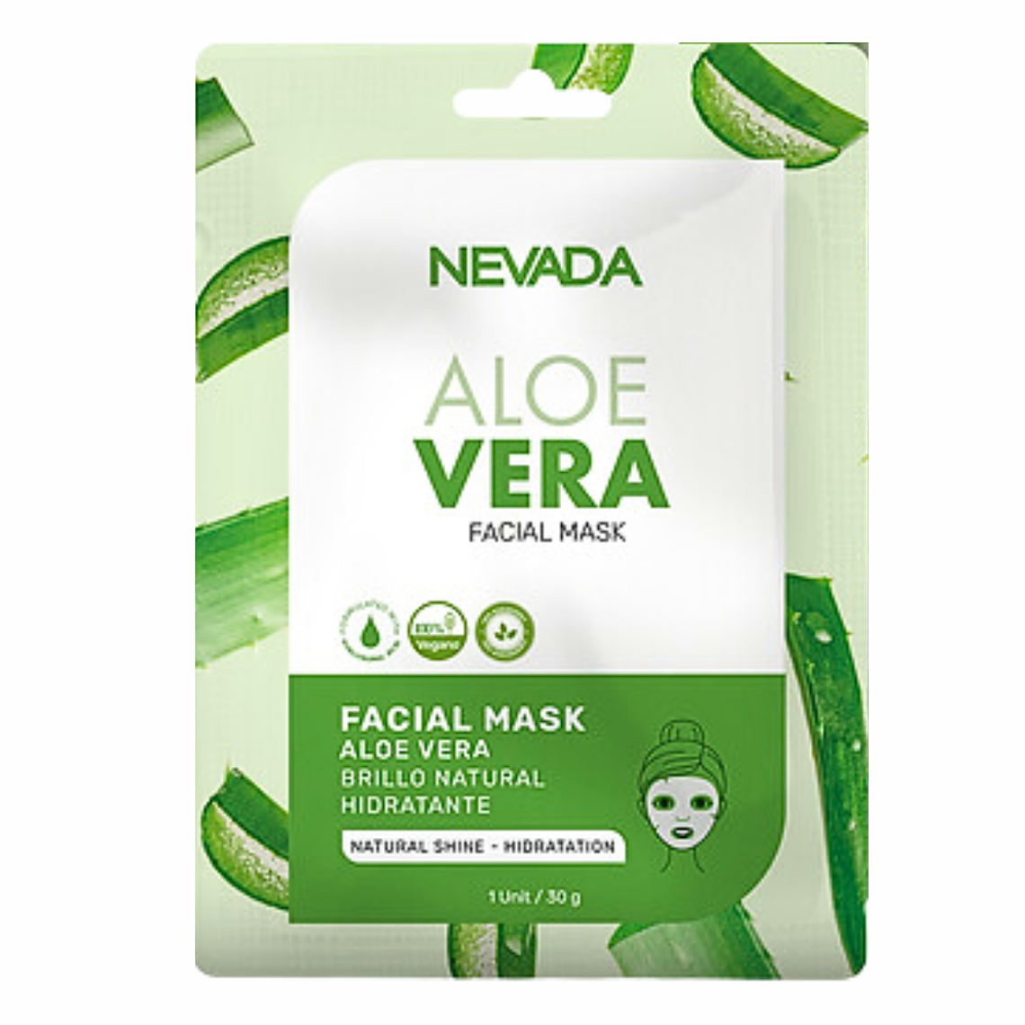 Mascarilla Facial Aloe Vera 1 Unidad Nevada 1