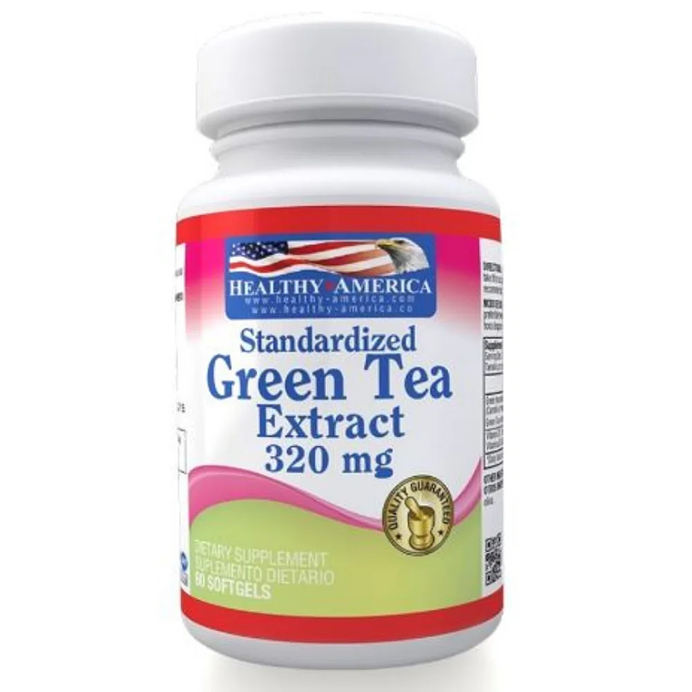 Green Tea Extract 60 Softgels Healthy America 1
