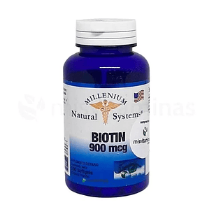 Biotin 900 mcg Millenium Natural Sytems 100 Softgels