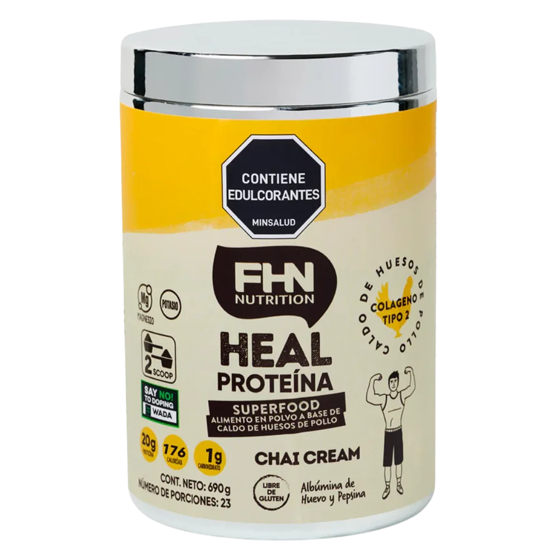Heal Protein Crema de Chai 690 gr FHN 1