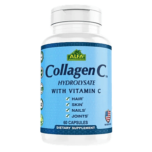 Collagen C Hidrolizado con Vitamina C 60 Cáps Alfa Vitamins