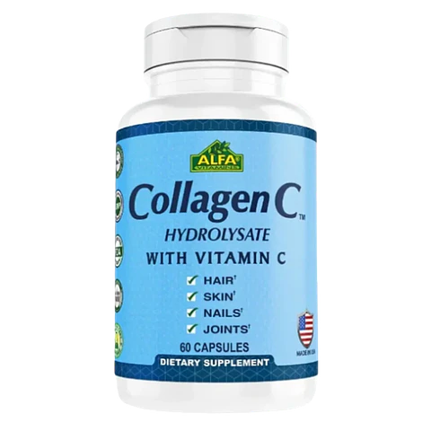 Collagen C Hidrolizado con Vitamina C 60 Cáps Alfa Vitamins