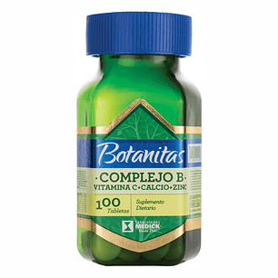 Complejo B Vitamina C Calcio y Zinc 100 Tab Botanitas