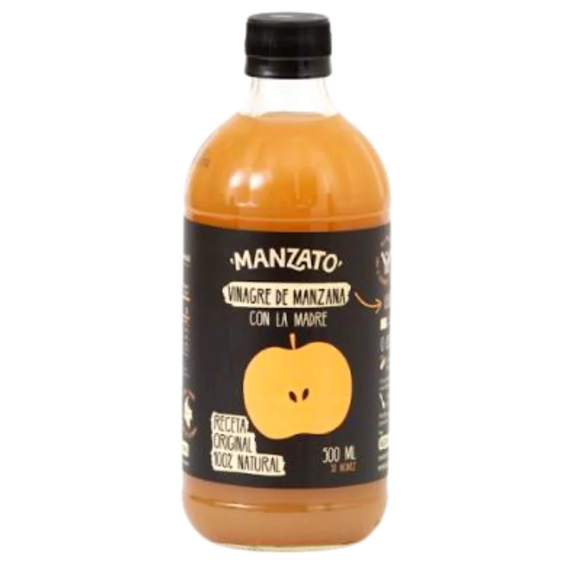 Vinagre de Manzana Con La Madre 500 ml Manzato 1