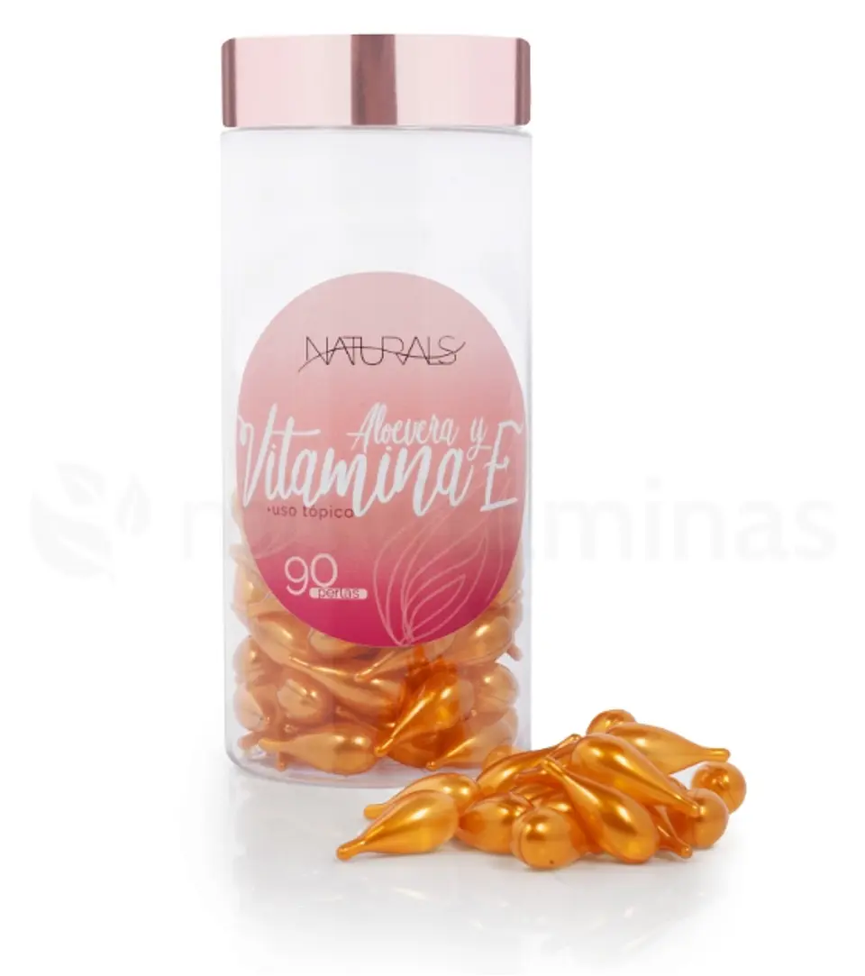 Aloe Vera y Vitamina E Tópico Naturals 90 Perlas 1
