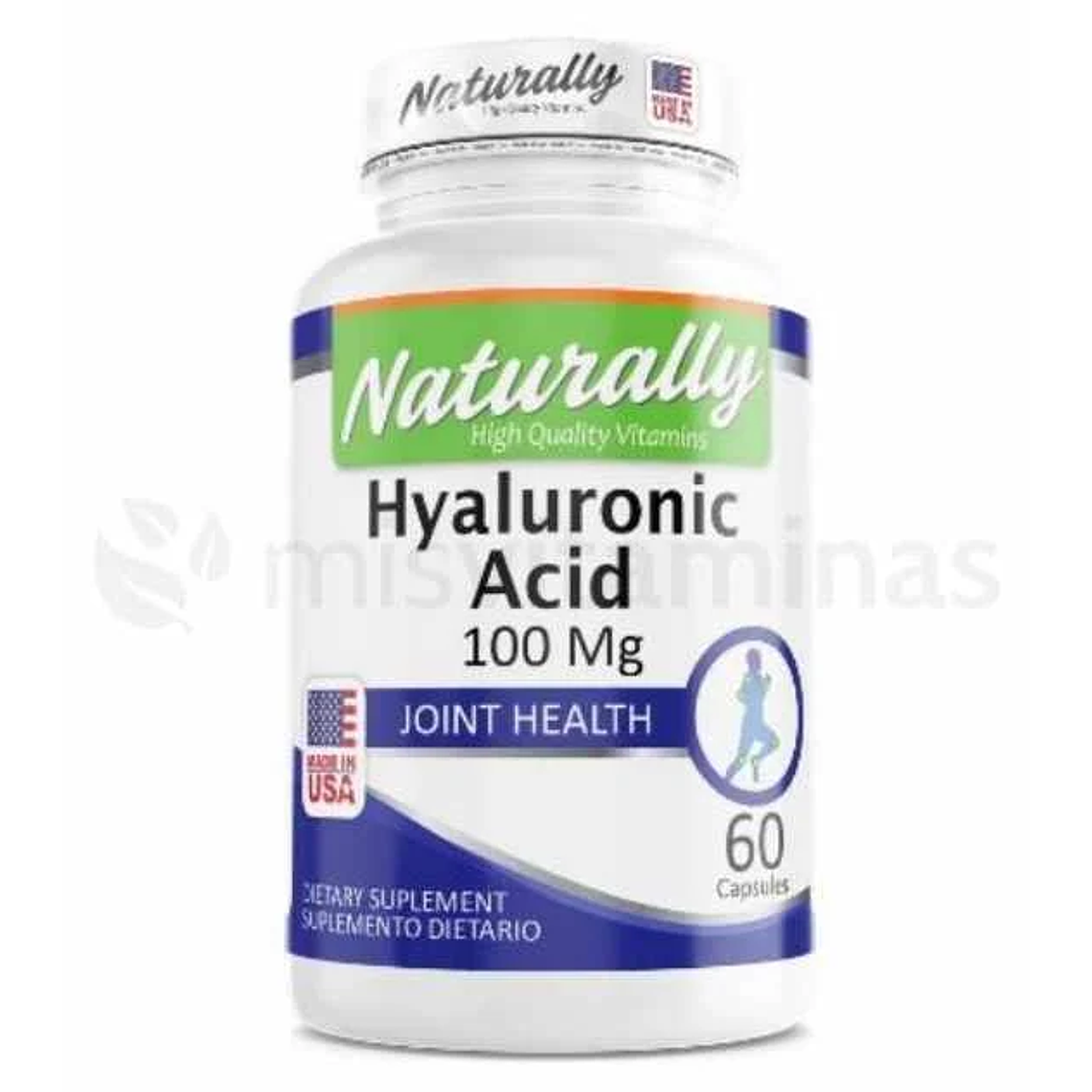Hyaluronic Acid 100 mg 60 Cápsulas 1