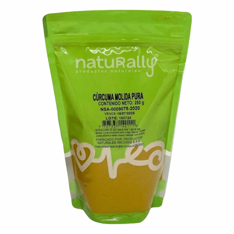 Cúrcuma Molida 250 gr Naturally 1