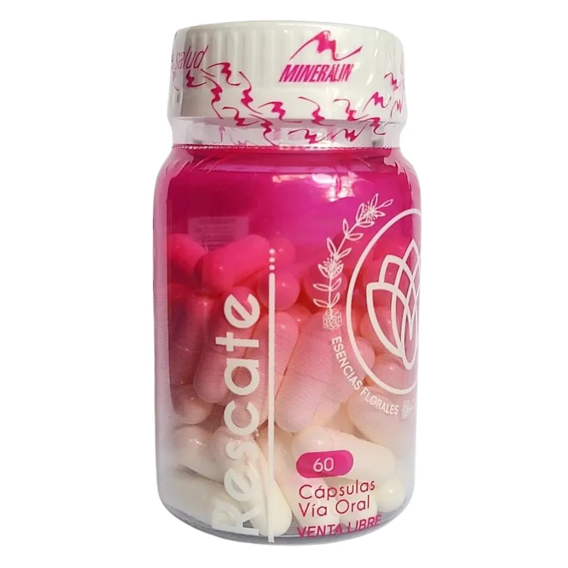 Rescate Esencia Floral 60 Cápsulas Mineralin 1