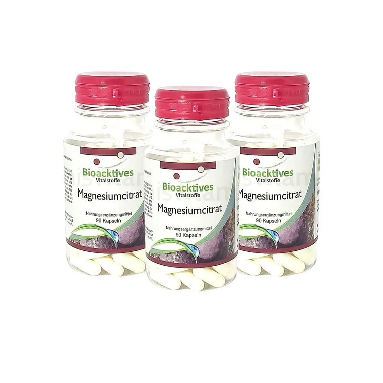Combo Citrato de Magnesio 90 Cápsulas Bioacktives 3 Unidades 1