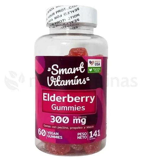Elderberry 300 mg 60 Gomas Smart Vitamins