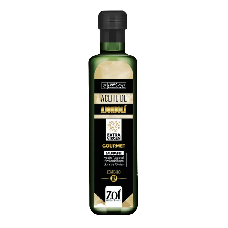 Aceite de Ajonjolí Extra Virgen 200 ml Zoí 1