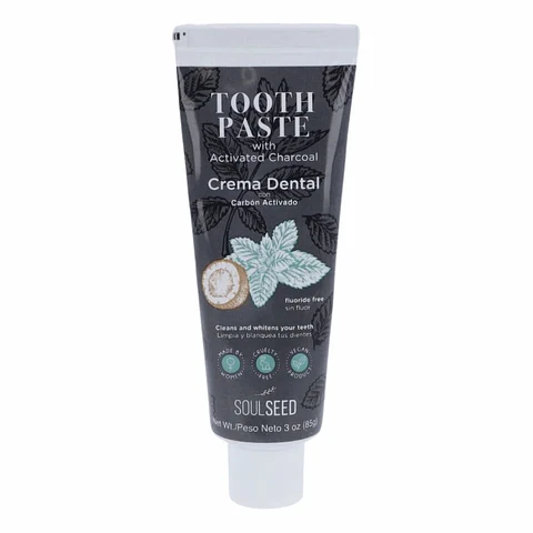 Crema Dental Carbón Activado Sin Flúor 85 g SoulSeed