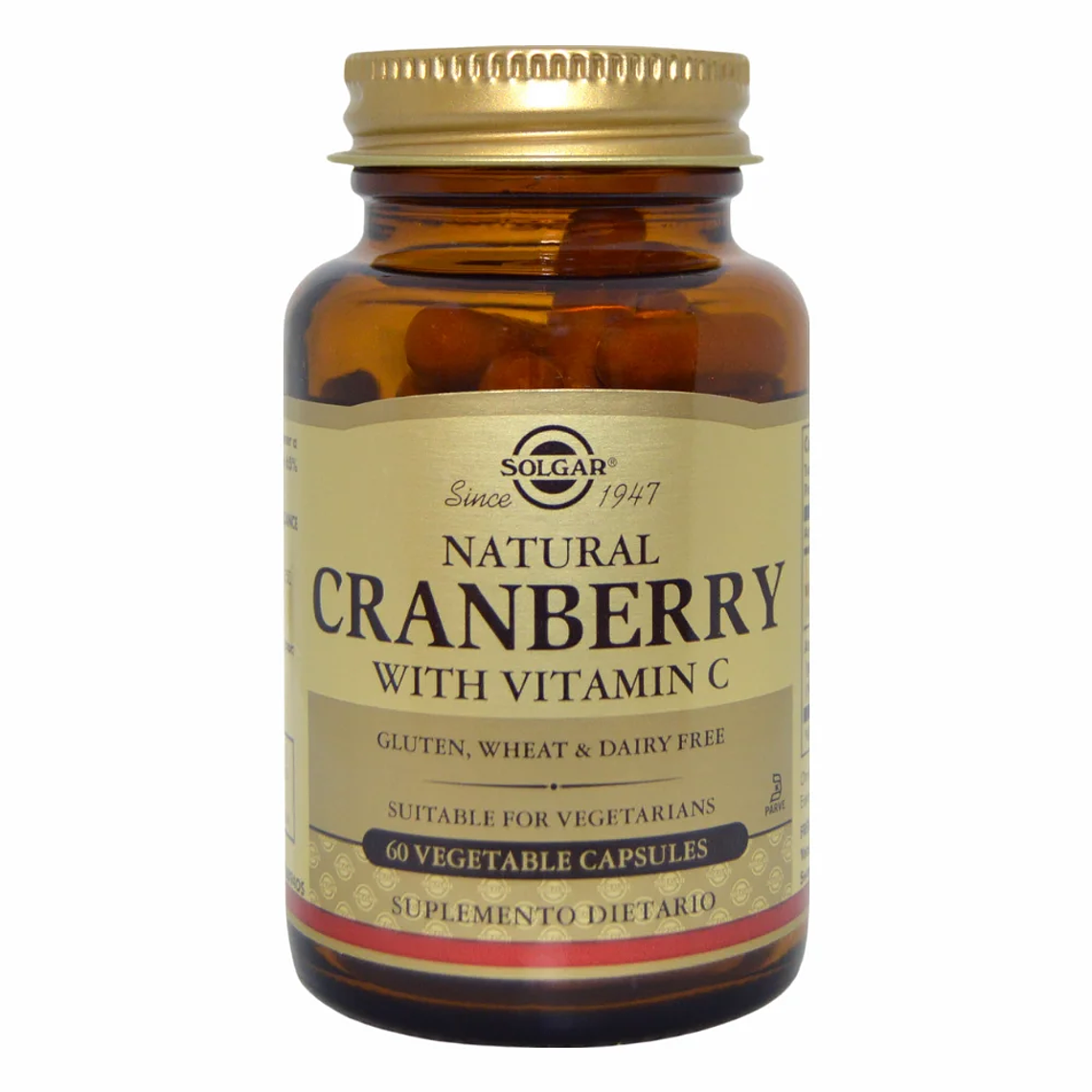 Cranberry Natural con Vitamina C Solgar 60 Cápsulas 1
