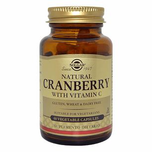 Cranberry Natural con Vitamina C Solgar 60 Cápsulas