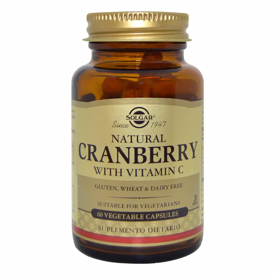 Cranberry Natural con Vitamina C Solgar 60 Cápsulas 1