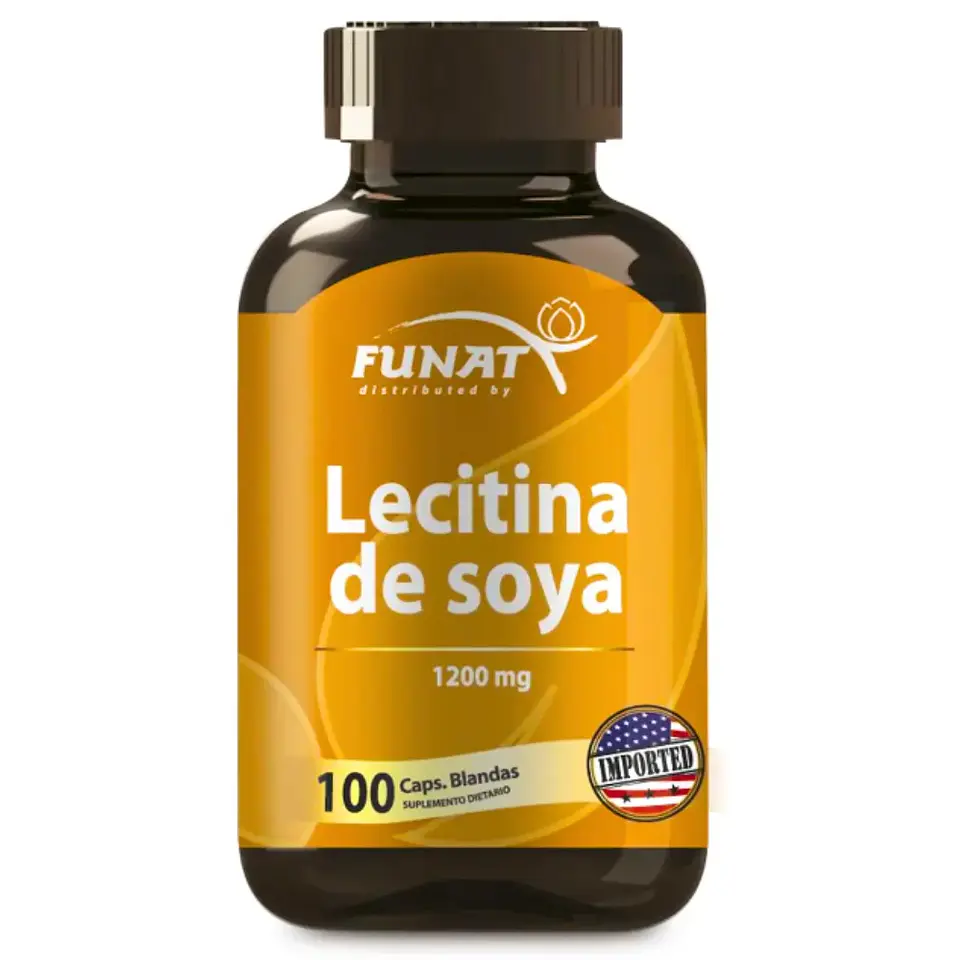 Lecitina de Soya 1200 mg Funat 100 Softgels  1