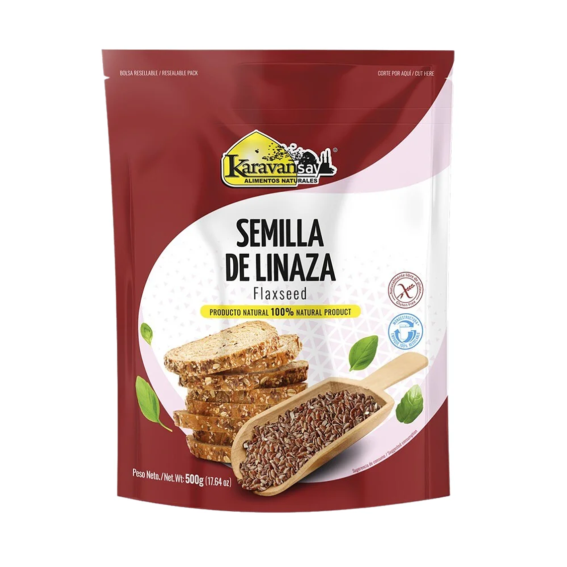 Semilla de Linaza Flaxseed Karavansay 500 gramos 1