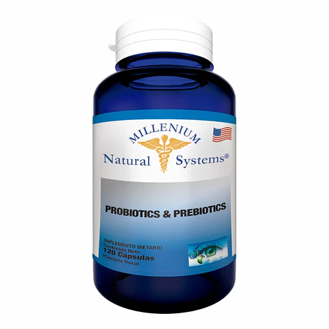 Probiotics & Prebiotics 120 Cápsulas Natural Systems