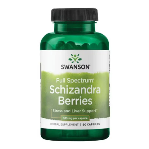 Schizandra Berries Full Spectrum 90 Cápsulas Swanson 