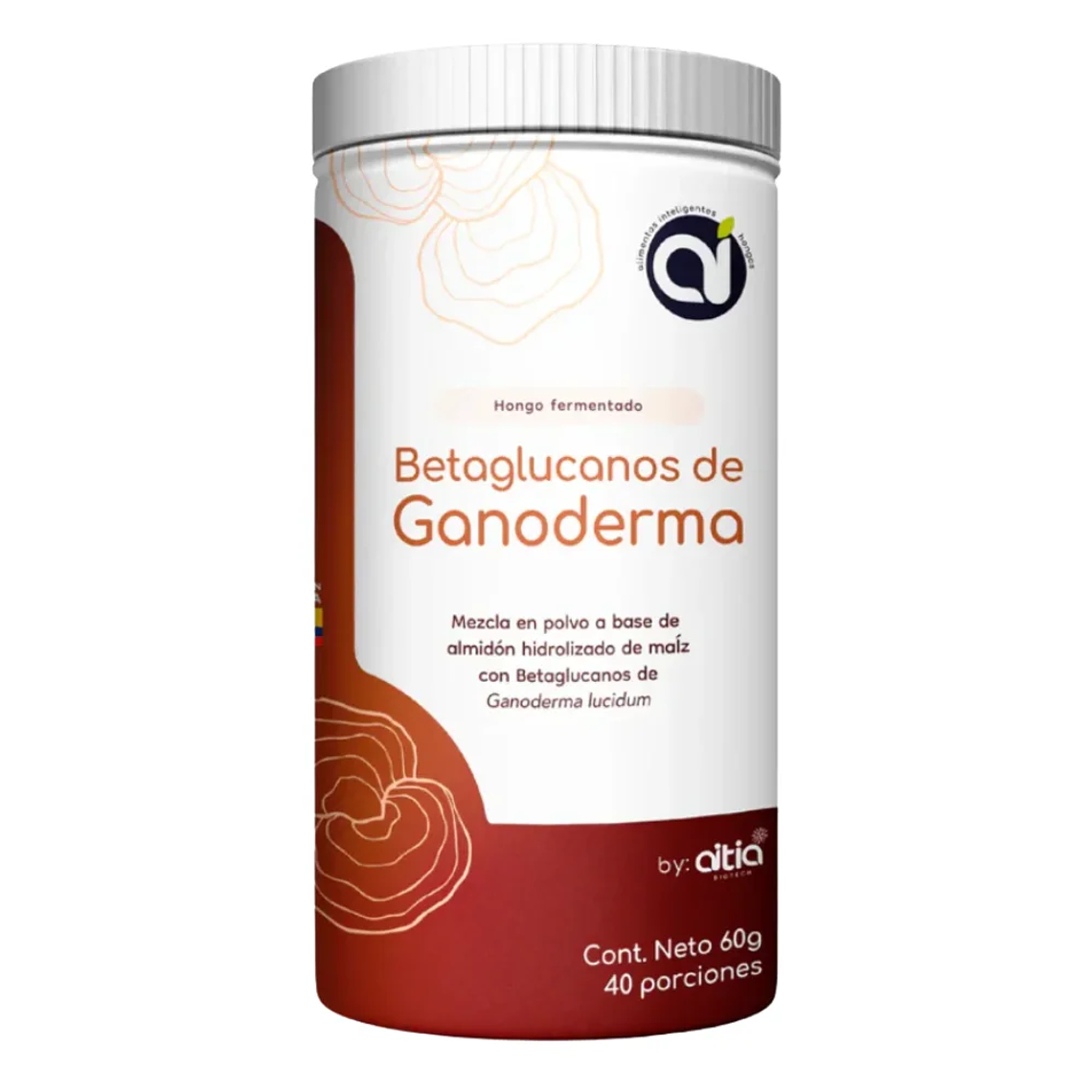 Betaglucanos de Ganoderma 60 gr Alimentos Inteligentes 1