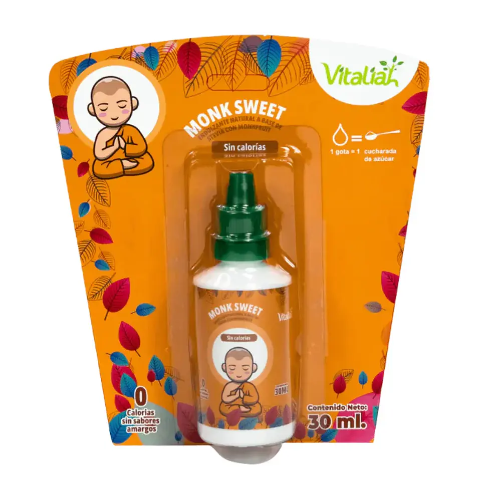 Monk Sweet Stevia con Monk Fruit 30 ml Vitaliah 1