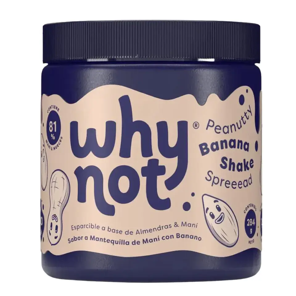 Esparcible Mantequilla de Maní con Banano Why Not 284 gr 1