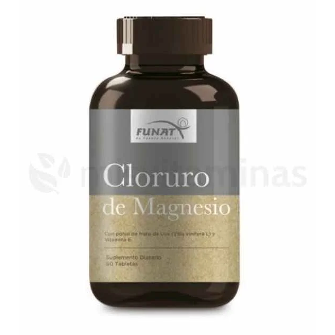 Cloruro de Magnesio con Vitamina E 60 Tabletas Funat 1