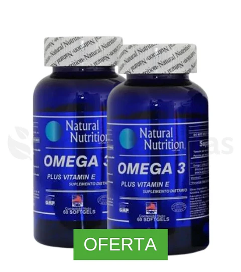 Oferta 2 Omega 3 Natural Nutrition 120 Softgels