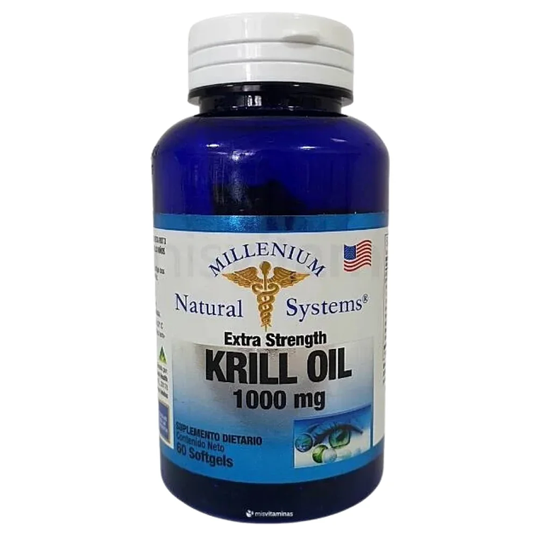 Krill Oil 1000 mg 60 Softgels Natural Systems 1