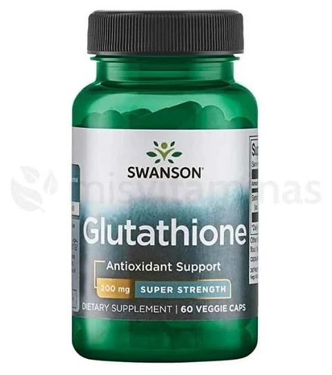 Glutathione Antioxidante 200 mg Swanson 60 Cápsulas