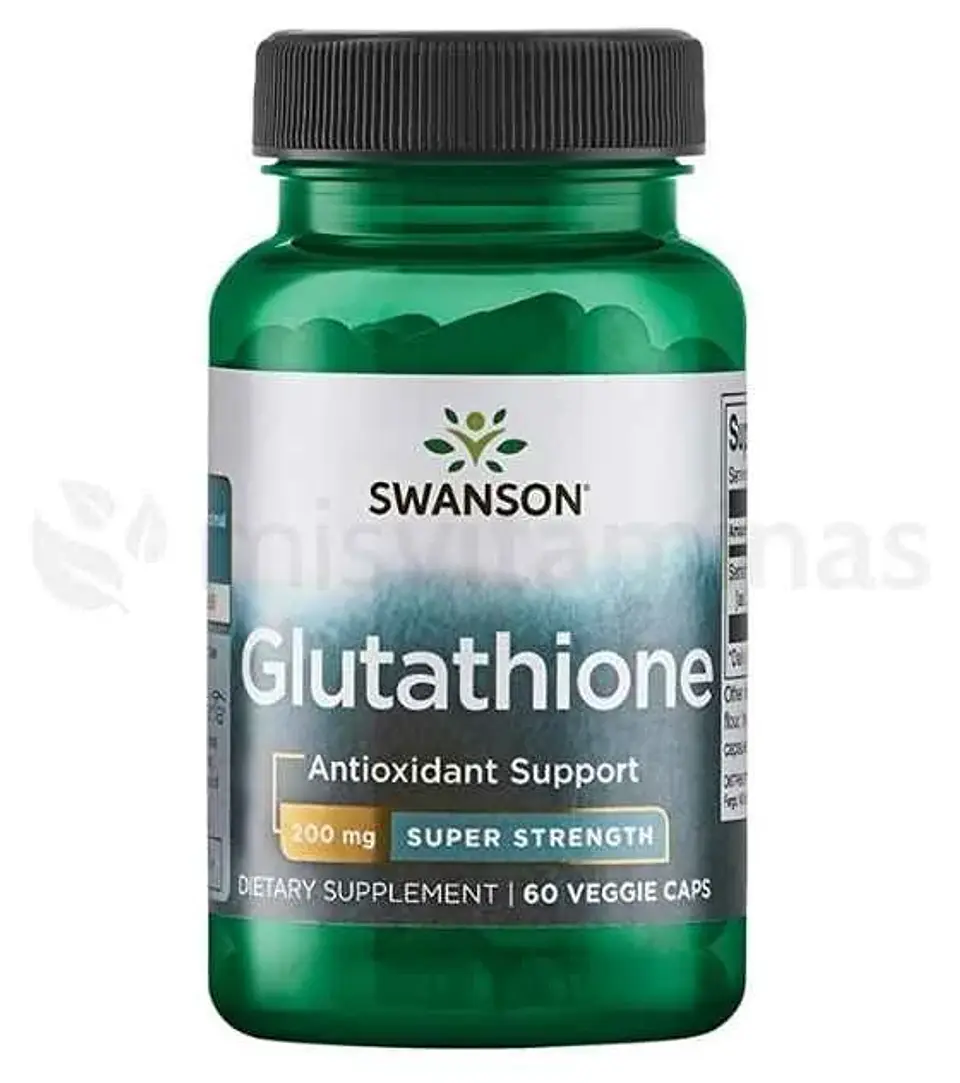 Glutathione Antioxidante 200 mg Swanson 60 Cápsulas 1