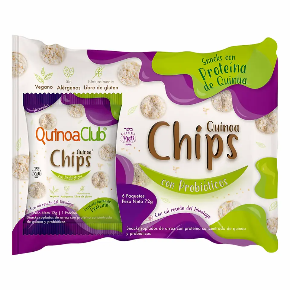 Quinoa Chips Sal Rosada 6 Unidades Quinoa Club 1