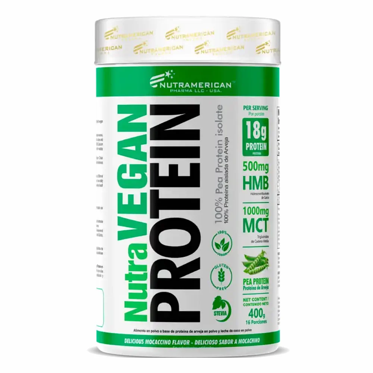 Nutra Vegan Protein Arveja 400 gr Nutramerican 1